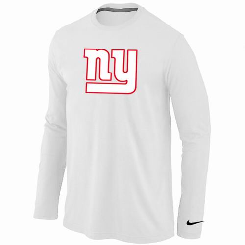 Nike New York Giants Team Logo Long Sleeve NFL T-Shirt - White